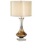 Alternate image 0 for Pacific Coast&reg; Lighting Amber Table Lamp in White with Linen/Organza Shade