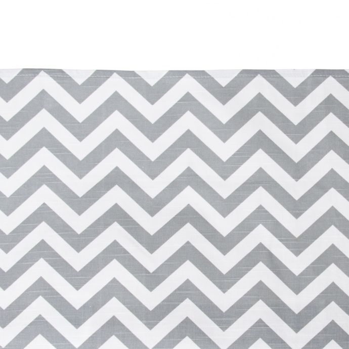 Glenna Jean Swizzle Crib Skirt In Grey White Bed Bath Beyond