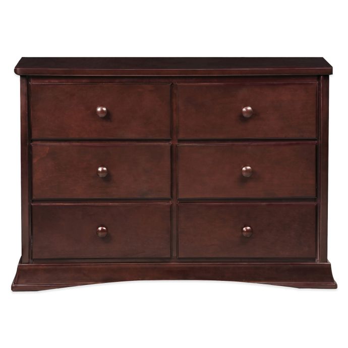 Delta Bentley 6 Drawer Dresser In Black Cherry Espresso Bed