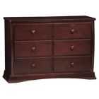 Delta Bentley 6 Drawer Dresser In Black Cherry Espresso Bed