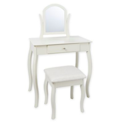 Traditional Vanity Set in Ivory | Bed Bath & Beyond