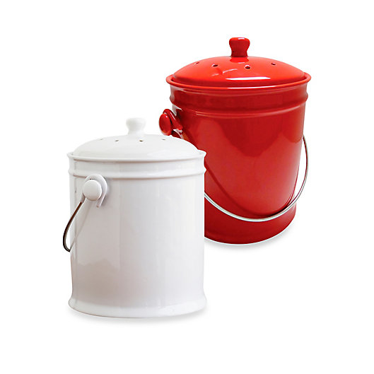 Alternate image 1 for Natural Home® 1-Gallon Ceramic Compost Bin