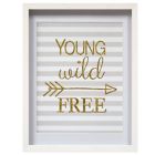 Alternate image 0 for Simplify "Young Wild Free" 14-Inch x 18-Inch Shadowbox Wall Art