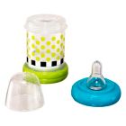 Alternate image 2 for Sassy&reg; 2-Pack 4 oz. Baby Food Nurser Bottles in Green/Blue