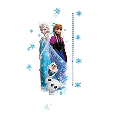 Disney&reg; &quot;Frozen&quot; Anna, Elsa, and Olaf Peel and Stick Giant Growth Chart. View a larger version of this product image.