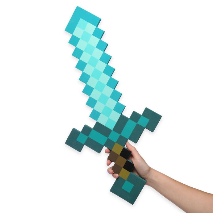 Minecraft Foam Diamond Sword Bed Bath Beyond