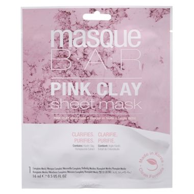 masqueBAR&trade; 1-Count Sheet Mask in Pink Clay. View a larger version of this product image.