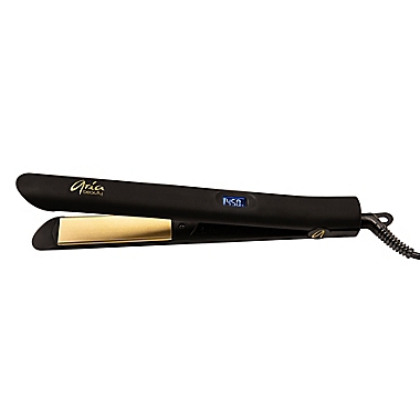 Aria Beauty XO Pro 1-Inch Infrared Hair Straightener in Black. View a larger version of this product image.