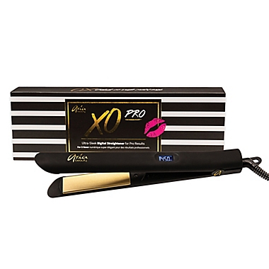 Aria Beauty XO Pro 1-Inch Infrared Hair Straightener in Black. View a larger version of this product image.