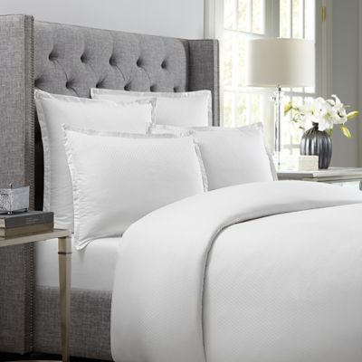 Wamsutta 620 Thread Count Diamond Duvet Cover In White Bed Bath