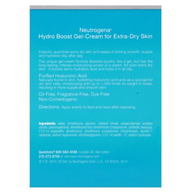 Neutrogena&reg; 1.7 oz. Hydro Boost Gel-Cream Extra-Dry Skin. View a larger version of this product image.