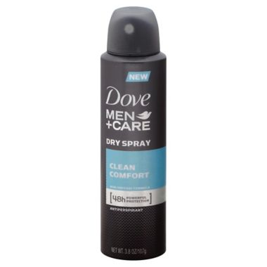 Dove&reg; Men+Care 3.8 oz. Dry Spray Antiperspirant in Clean Comfort. View a larger version of this product image.