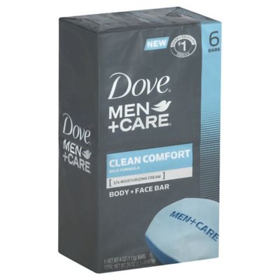 Dove 6-Count Men+Care Body And Face Bar In Clean Comfort