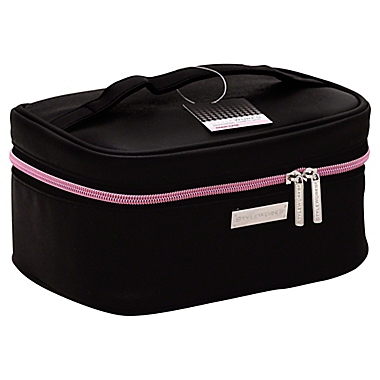 STYLEWURKS&trade; Bold Basic Train Case in Black/Pink. View a larger version of this product image.