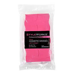 StyleWURKS® 32-Count Wave Cosmetic Wedges with Collagen