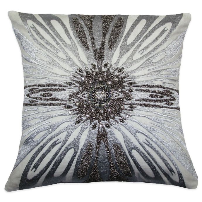 silver throw pillows