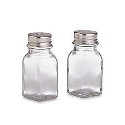 Home Basics® Glass Square Salt and Pepper Shakers