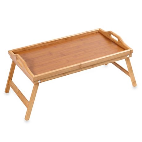 Home Basics® Bamboo 18-Inch Bed Tray | Bed Bath & Beyond