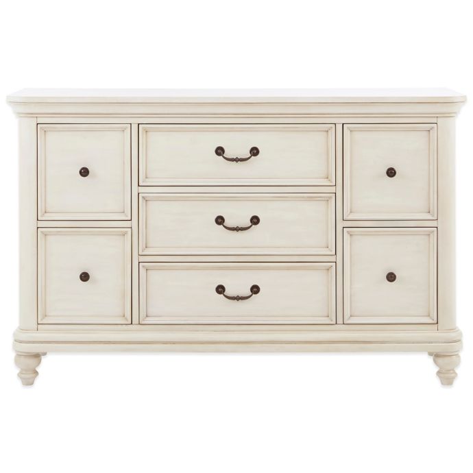 Pulaski Madison 7 Drawer Dresser In Antique White Bed Bath Beyond