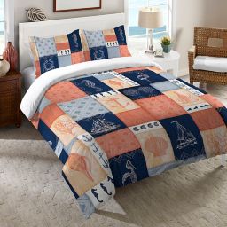 Laural Home® Coastal Duvet Cover