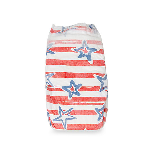 Alternate image 1 for Honest 40-Pack Size Newborn Diapers in Stars & Stripes Pattern
