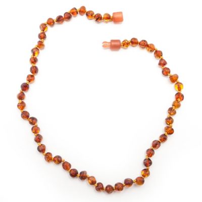 amber teething necklace buy buy baby