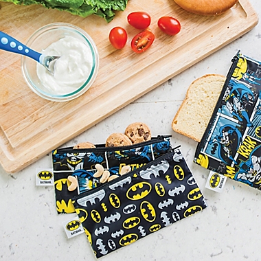 Bumkins&reg; DC Comics 2-Pack Batman Reusable Snack Bags. View a larger version of this product image.