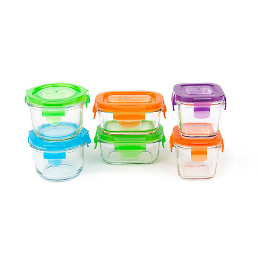 Alternate image 1 for Wean Green® 6-Pack Baby Feeding Starter Set with Smart Clip Lids