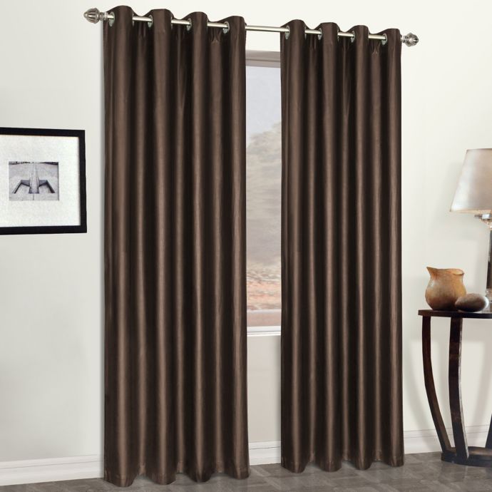 Faux Leather Window Curtain Panel Bed Bath Beyond