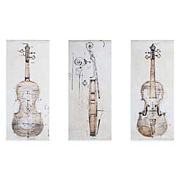Madison Park Violin Study 35-Inch x 15-Inch Wall Art (Set of 3)