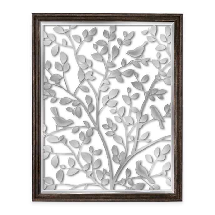 Bird Garden Etched Mirrored Wall Art Bed Bath & Beyond