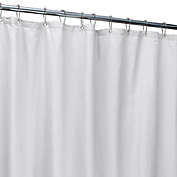 Microfiber Soft Touch Shower Curtain Liner in White