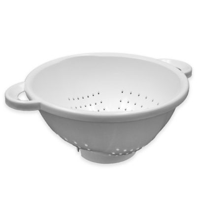 white colander