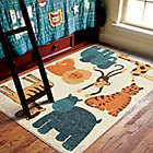 Alternate image 1 for Aria Rugs Kids Court 5-Foot 3-Inch x 7-Foot 6-Inch Safari Area Rug in Beige