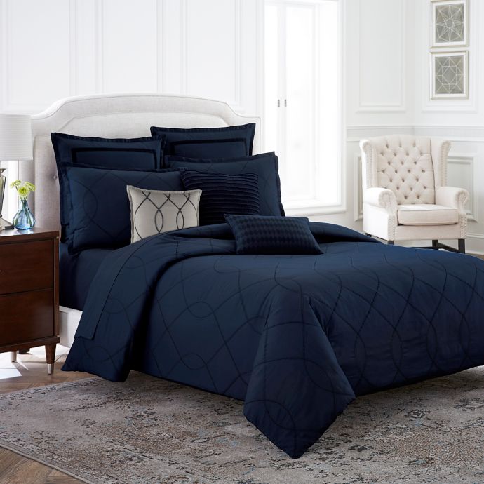 Wamsutta Davenport Duvet Cover In Blue Bed Bath Beyond