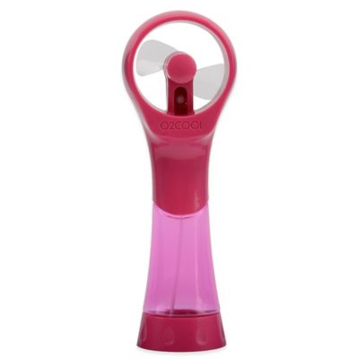 O2 COOL&reg; Reverse Trigger Misting Fan in Raspberry