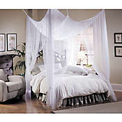 Majesty White Large Bed Canopy
