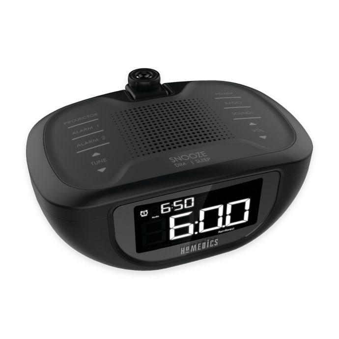 HoMedics® sleep solutions™ Projection FM Clock Radio | Bed ...