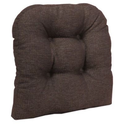 Non Slip Cotton Brown Home Chair Cushions Dining Chair Pads Easy To Care 