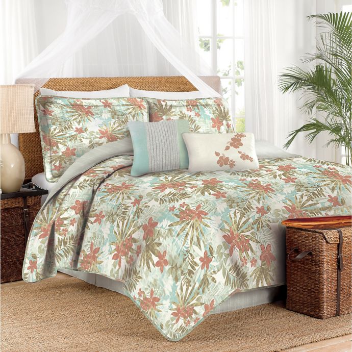 Caribbean Joe Hibiscus Comforter Set Bed Bath Beyond