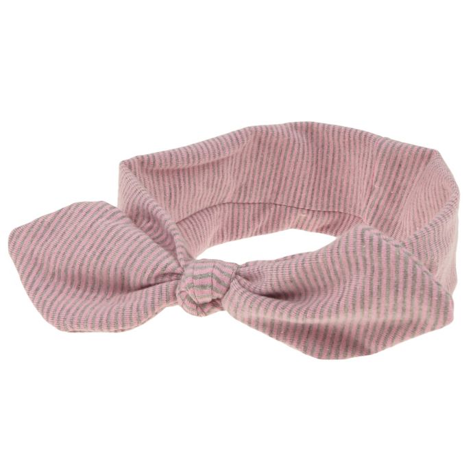 Capelli New York Infant Striped Knot Jersey Headwrap in Pink/Grey ...