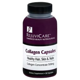 Rejuvicare™ 90-Count Hair Skin & Nail Collagen Formula Capsules