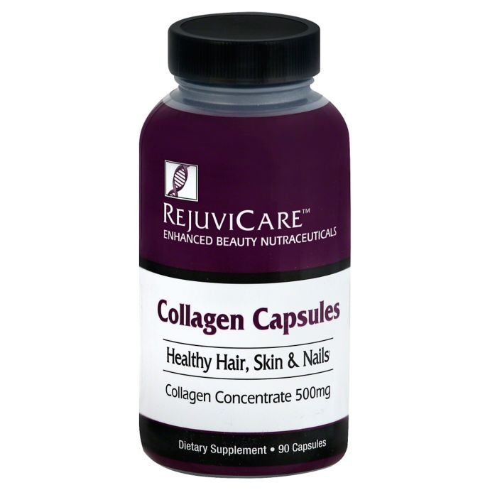 Rejuvicare™ 90-Count Hair Skin & Nail Collagen Formula Capsules | Bed ...