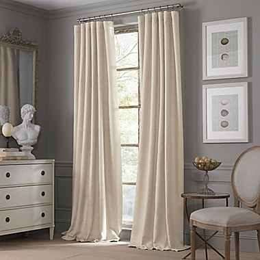Valeron Estate Cotton Linen 84-Inch Window Curtain Panel in Sand (Single). View a larger version of this product image.