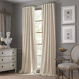Valeron Estate Cotton Linen 84-Inch Window Curtain Panel in Sand (Single)