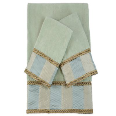 embellished bath towels