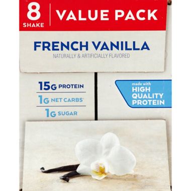 Atkins&reg; 8-Pack French Vanilla Protein-Rich Shakes. View a larger version of this product image.