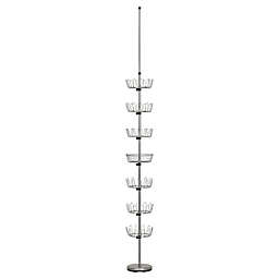 Household Essentials® 6-Tier Floor-to-Ceiling Revolving Shoe Tree in Silver