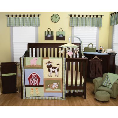 Baby Barnyard 3-Piece Crib Bedding Set 