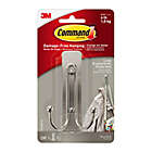 Alternate image 0 for 3M Command&trade; Large Double Hook in Brushed Nickel